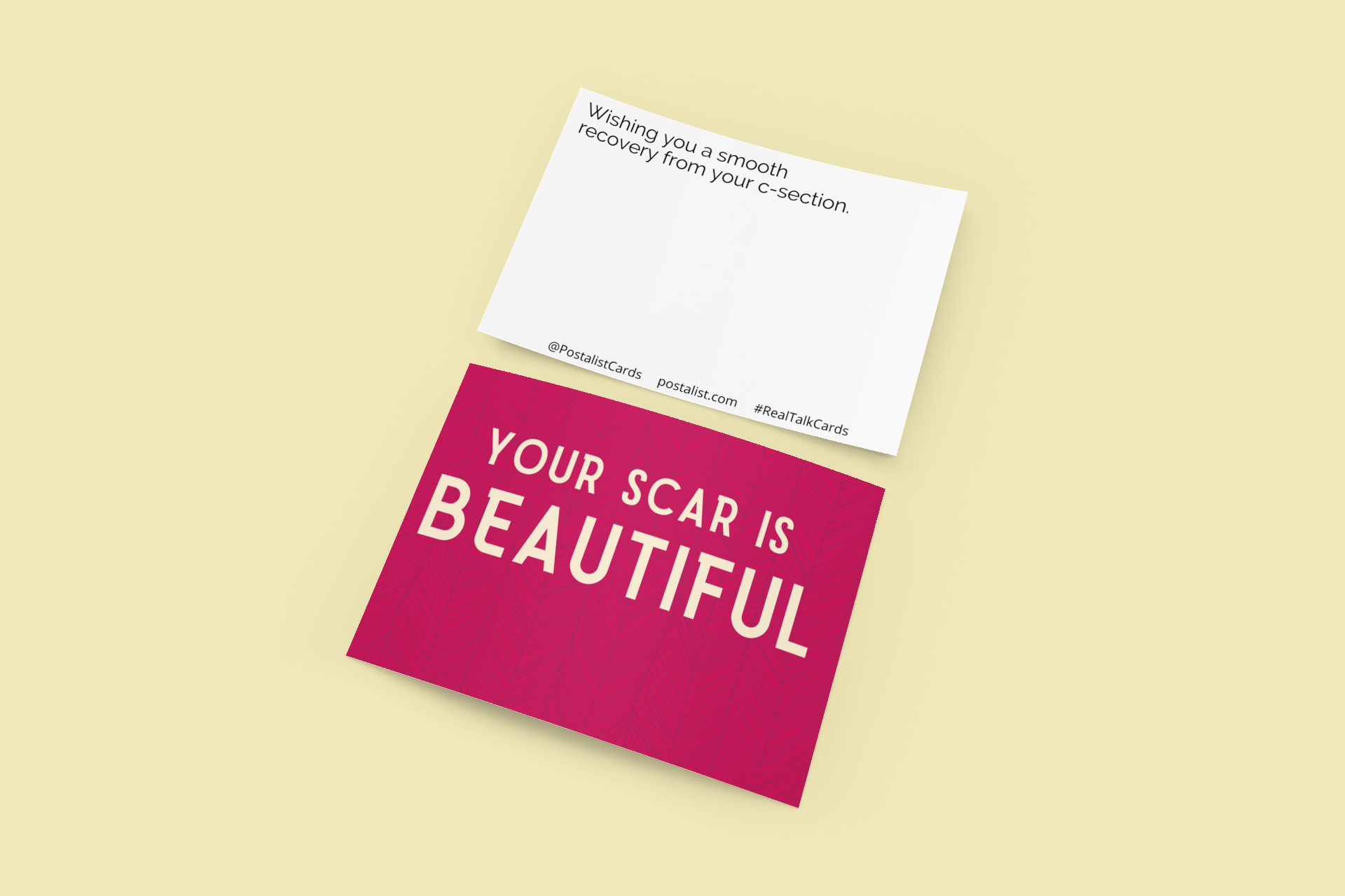 birth cards - your scar is beautiful